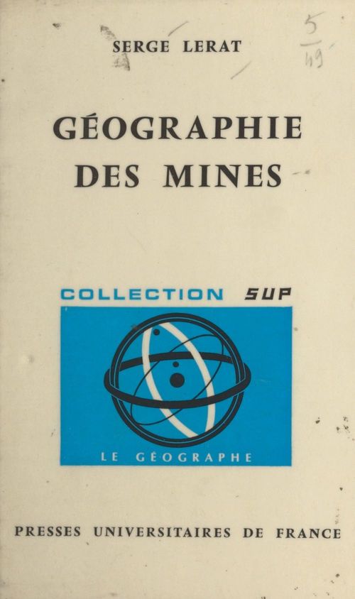 ebook cover of Géographie des mines, by Serge Lerat
