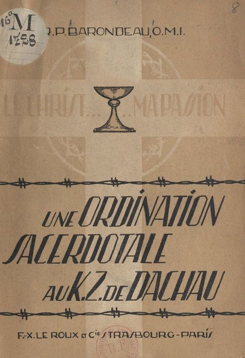 ebook cover of Une ordination sacerdotale au K.Z. de Dachau, by Joseph Barondeau