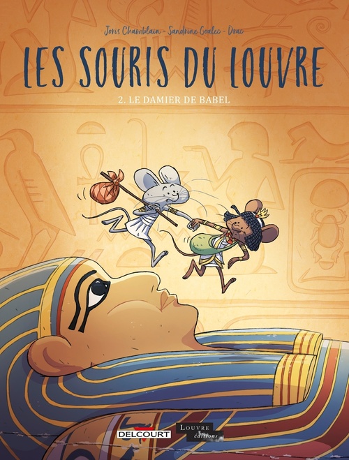Couverture ebook de Les Souris du Louvre T02 - Le Damier de Babel, de Joris Chamblain