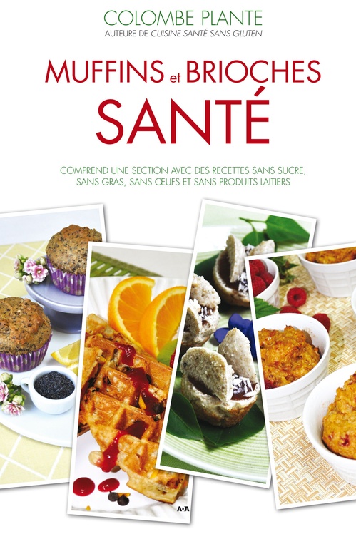 Couverture ebook de Muffins et brioches santé, de Colombe Plante