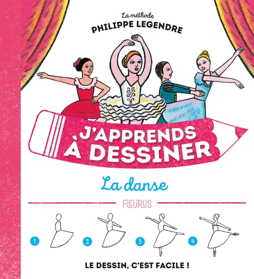 Couverture ebook de J'apprends à dessiner la danse, de Philippe Legendre