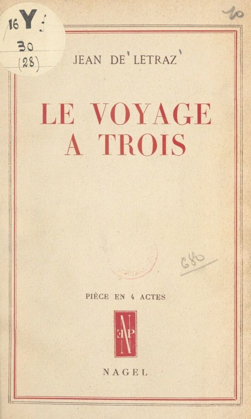 ebook cover of Le voyage à trois, by Jean De Letraz