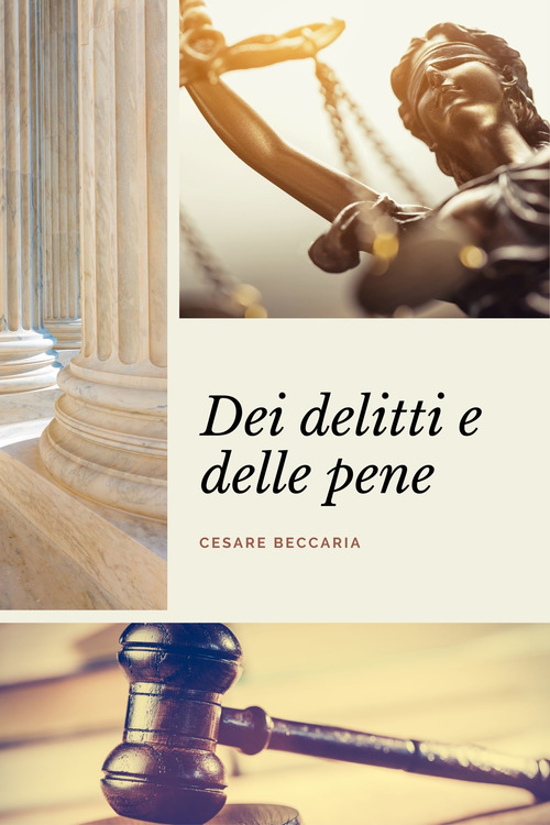 ebook cover of Dei delitti e delle pene, by Cesare Beccaria
