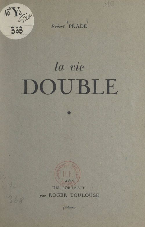 Couverture ebook de La vie double, de Robert Prade