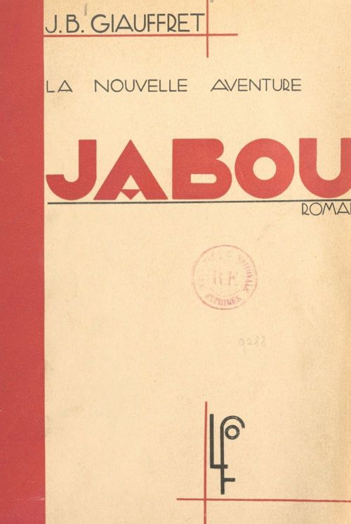 Couverture ebook de Jabou, de Jean-Baptiste Giauffret