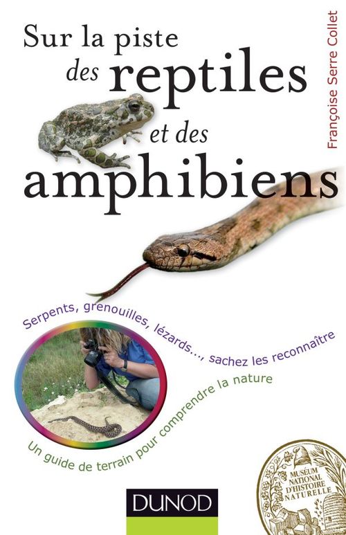 Couverture ebook de Sur la piste des reptiles et des amphibiens, de Françoise Serre-Collet