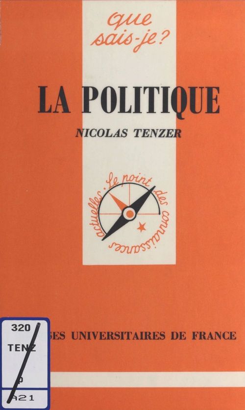 Couverture ebook de La politique, de Nicolas Tenzer