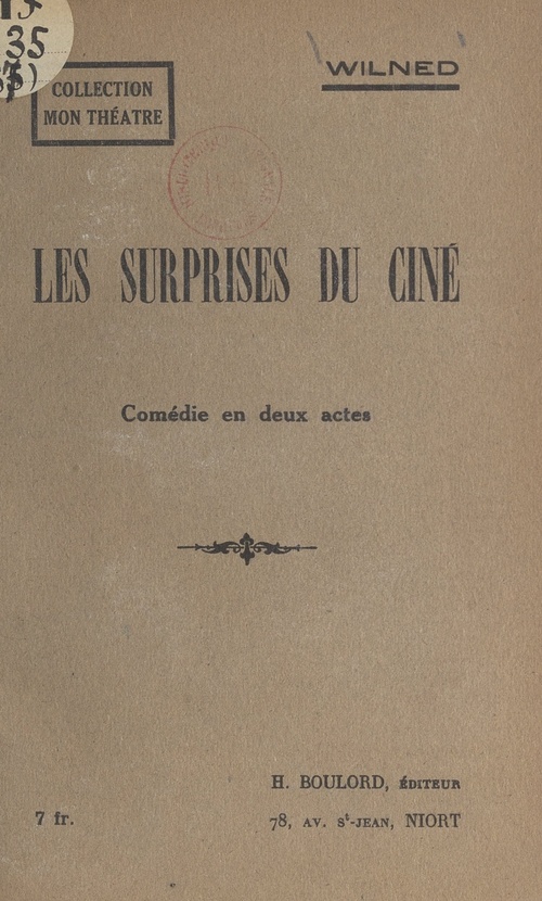 Couverture ebook de Les surprises du ciné, de Wilned