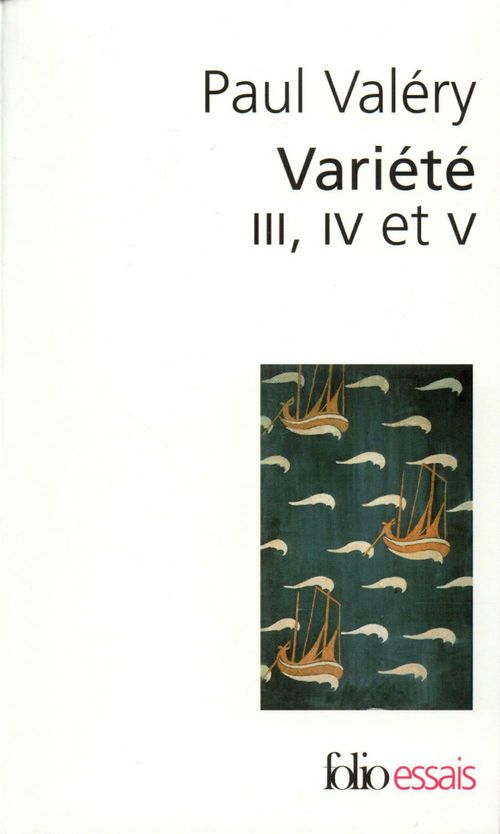 Couverture ebook de Variété III, IV et V, de Paul Valéry