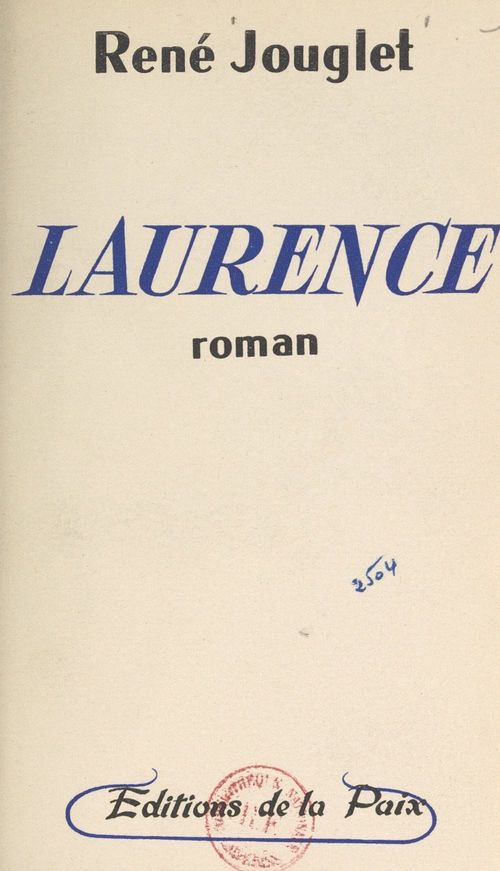Couverture ebook de Laurence, de Rene Jouglet