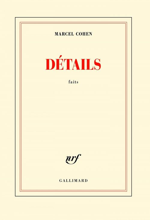ebook cover of Détails. Faits, by Marcel Cohen