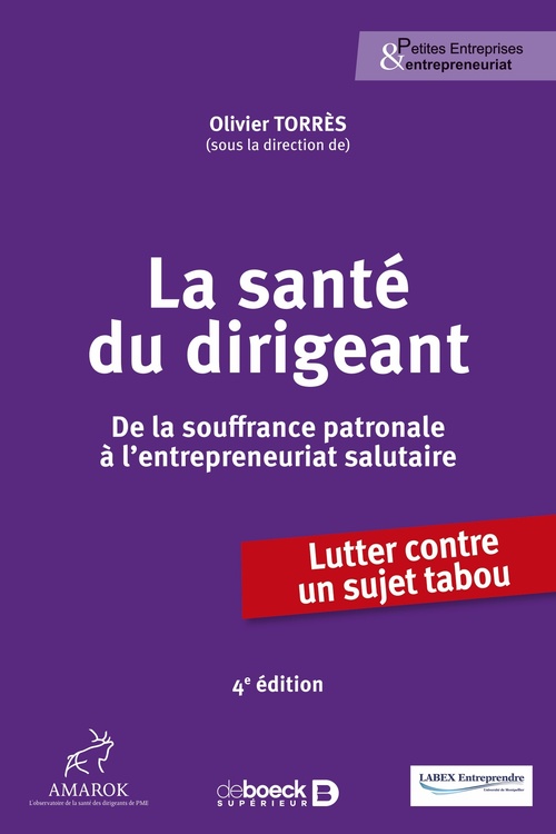 Couverture ebook de La santé du dirigeant, de Olivier Torrès