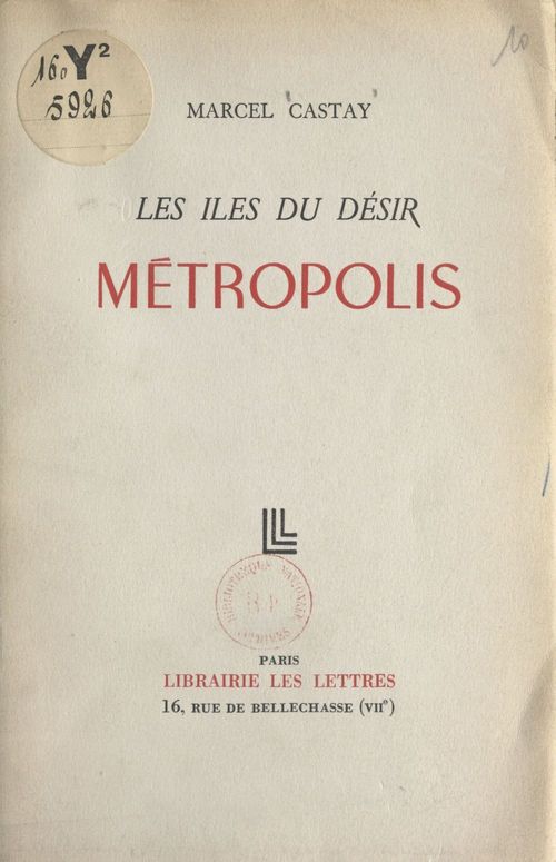 ebook cover of Les îles du désir, by Marcel Castay