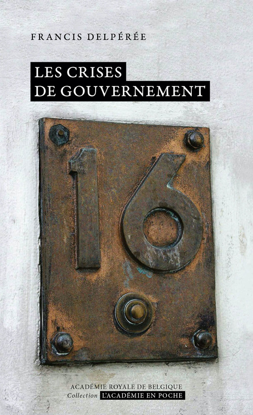 Couverture ebook de Les crises de gouvernement, de Francis Delpérée