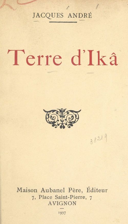 ebook cover of Terre d'Ikâ, by André Jacques