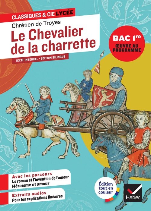 ebook cover of Le chevalier de la charrette (oeuvre au programme Bac 2027, 1re générale & techno), by Chrétien de Troyes
