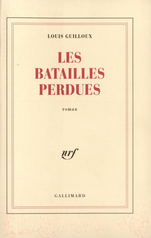 ebook cover of Les batailles perdues, by Louis Guilloux