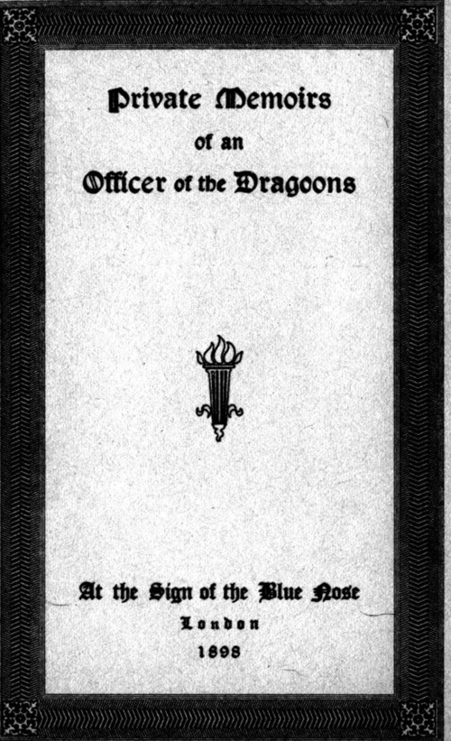 Couverture ebook de Private Memoirs of an Officer of the Dragoons, de Anon Anonymous