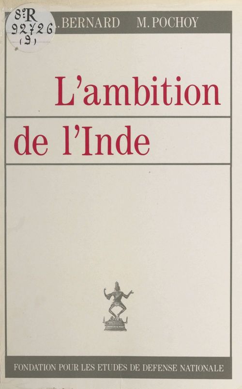 ebook cover of L'ambition de l'Inde, by Jean Alphonse Bernard, Michel Pochoy