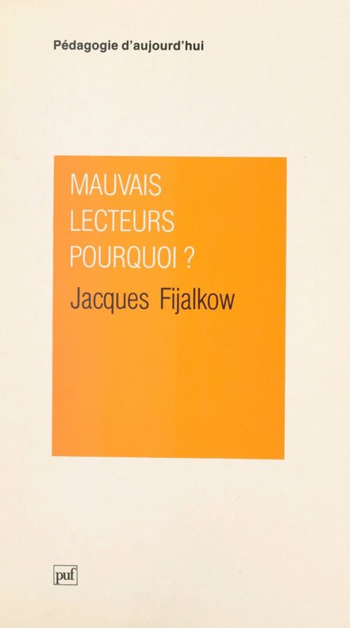 ebook cover of Mauvais lecteurs, pourquoi ?, by Jacques Fijalkow