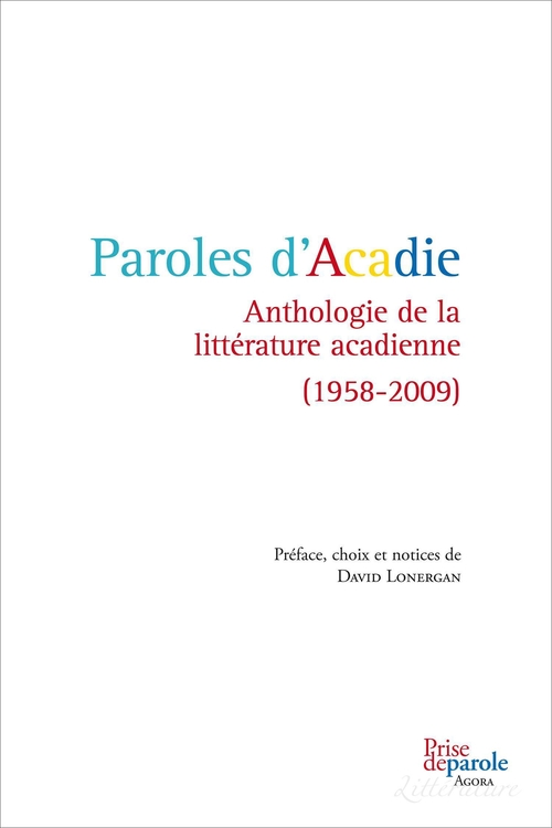 ebook cover of Paroles d´Acadie, by Lonergan David