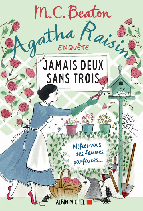 Couverture ebook de Agatha Raisin enquête 16 - Jamais deux sans trois, de M. C. Beaton
