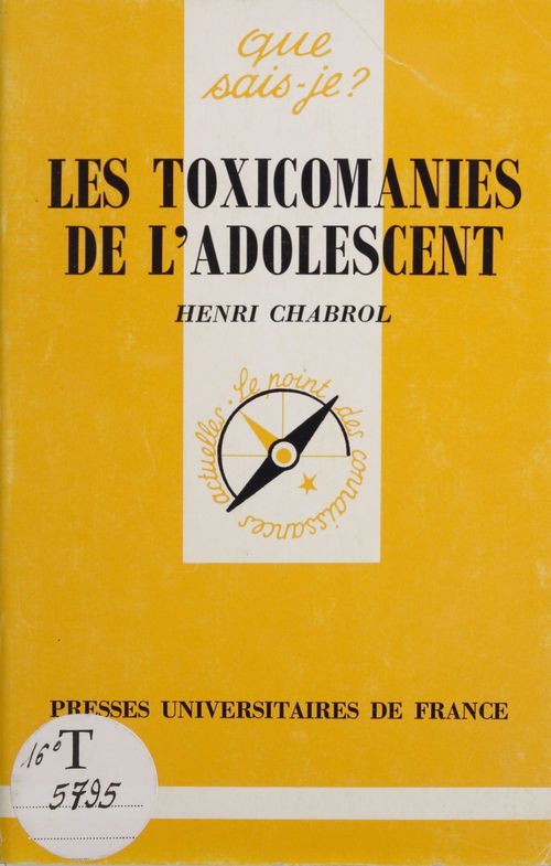 ebook cover of Les Toxicomanies de l'adolescent, by Henri Chabrol
