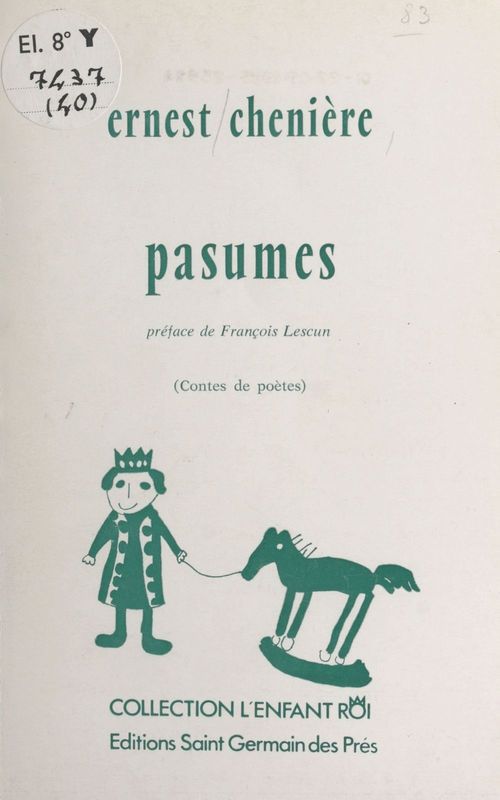 ebook cover of Pasumes, by Ernest Cheniere