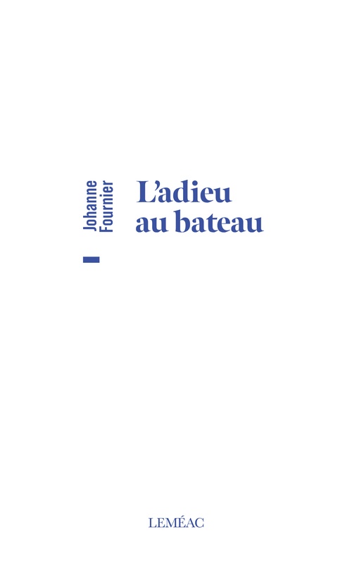 ebook cover of L'adieu au bateau, by Johanne Fournier