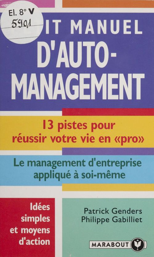 Couverture ebook de Petit manuel d'auto-management, de Genders Gabilliet