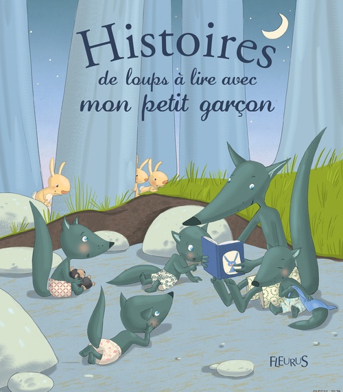 ebook cover of Histoires de loups à lire avec mon petit garçon, by Marie Flusin, Ghislaine Biondi, Madeleine Brunelet
