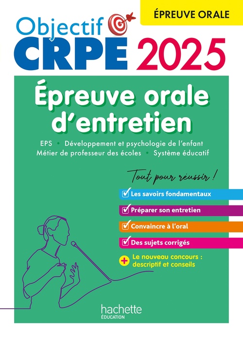 ebook cover of Objectif CRPE 2025 -  Réussir l'épreuve orale d'entretien, by Patrick Ghrenassia, Serge Herreman, Denis Pasco, Carine Royer