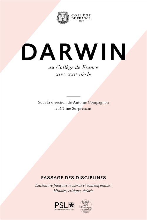 ebook cover of Darwin au Collège de France, by Antoine Compagnon, Celine Surprenant