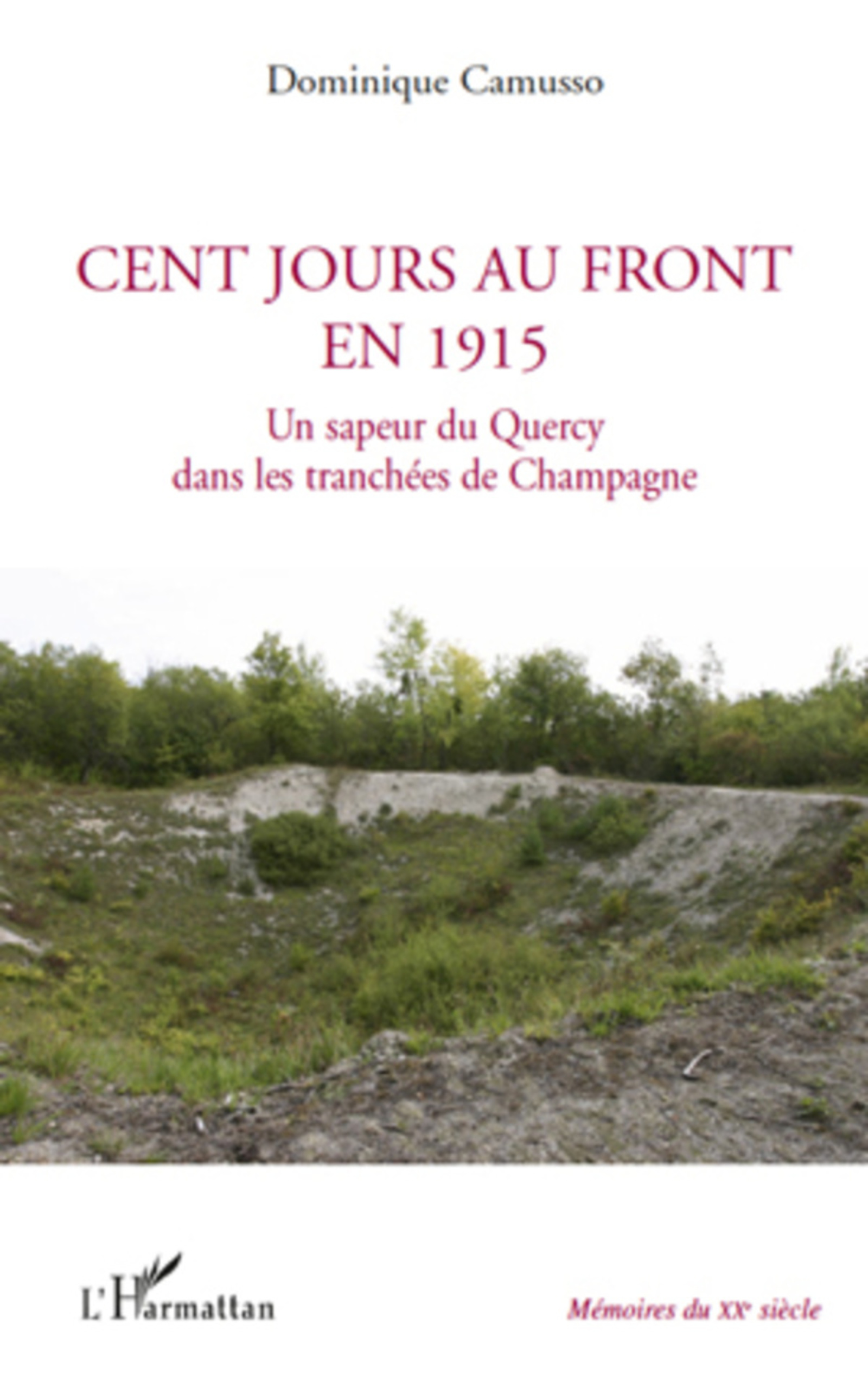 ebook cover of Cent jours au front en 1915, by Dominique Camusso