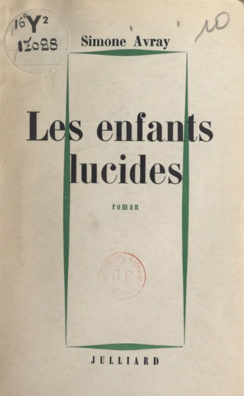 ebook cover of Les enfants lucides, by Simone Avray