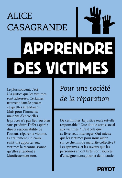 Couverture ebook de Apprendre des victimes, de Alice Casagrande