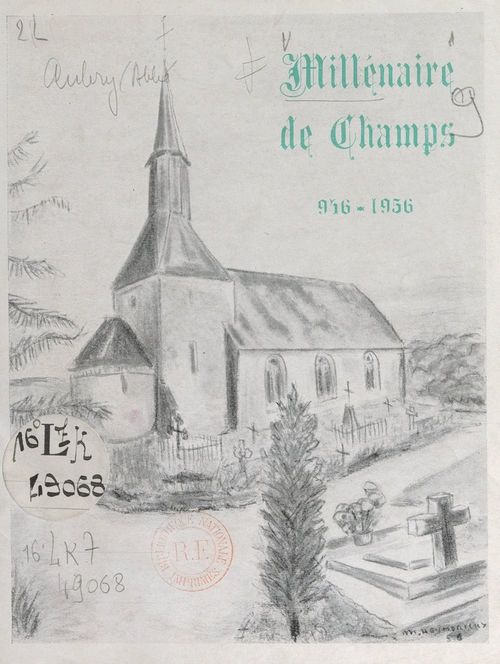 Couverture ebook de Millénaire de Champs, de Aubry