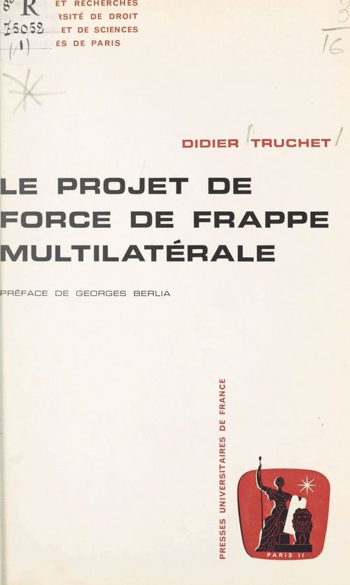 Couverture ebook de Le projet de force de frappe multilatérale, de Didier Truchet