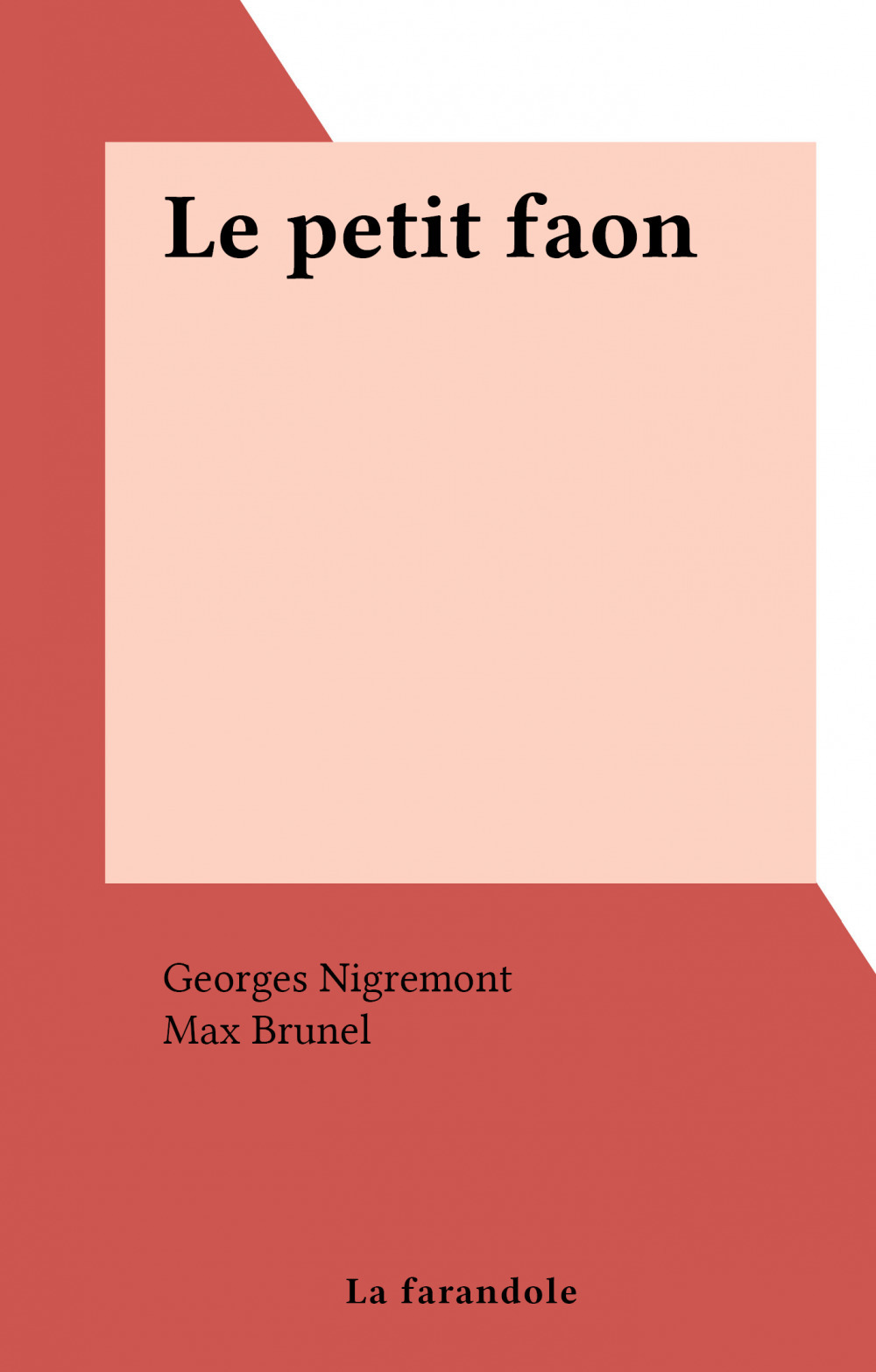 ebook cover of Le petit faon, by Georges Nigremont