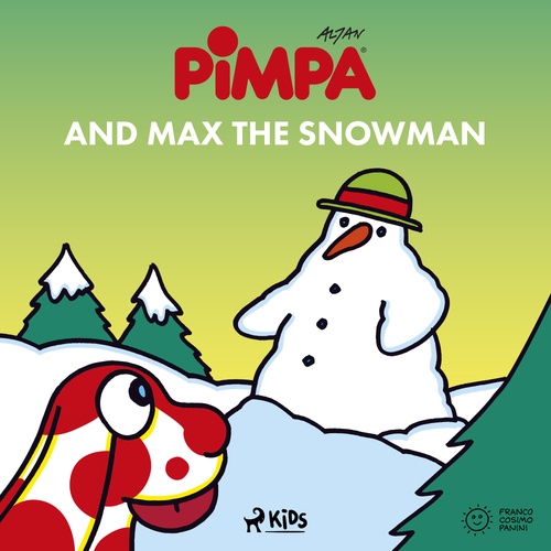 audiobook cover of Pimpa and Max the snowman, by Altan