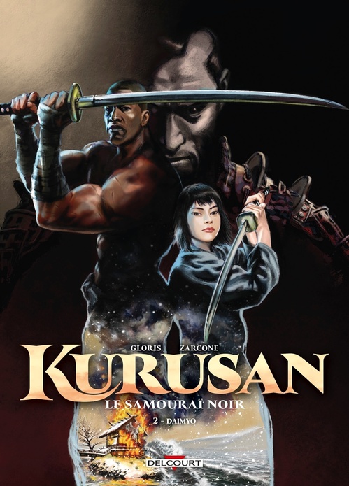 Couverture ebook de Kurusan, le samouraï noir T02 - Daimyo, de Thierry Gloris