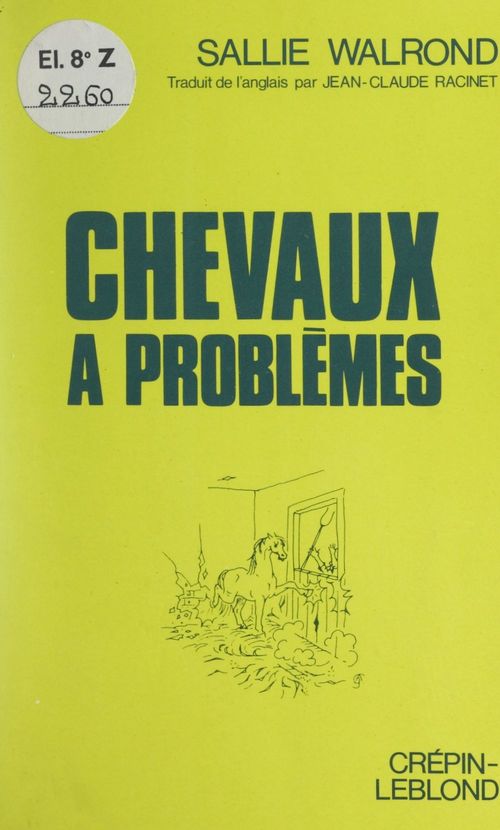 Couverture ebook de Chevaux à problèmes, de Sallie Walrond