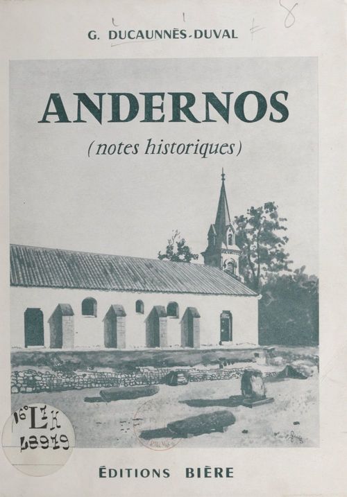 Couverture ebook de Andernos, de Gaston Ducaunnes-Duval