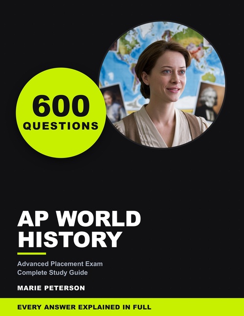 ebook cover of AP World History Exam Study Guide, by Marie Peterson