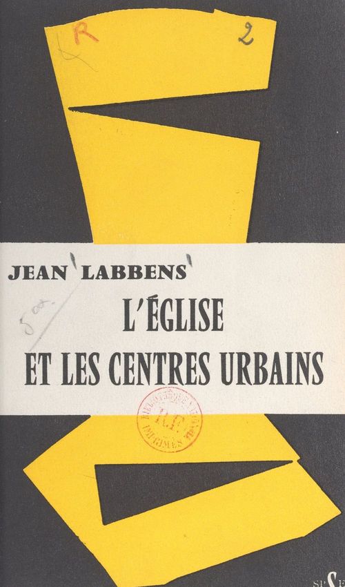 Couverture ebook de L'église et les centres urbains, de Jean Labbens