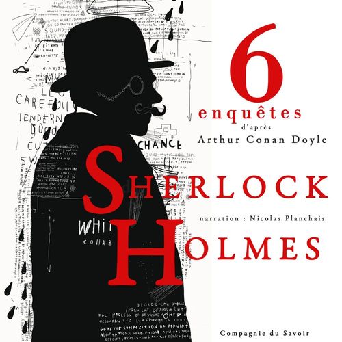 Couverture audiobook de 6 nouvelles enquêtes de Sherlock Holmes et du Dr Watson, de Arthur Conan Doyle