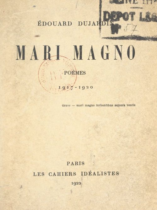 ebook cover of Mari Magno, by Edouard Dujardin