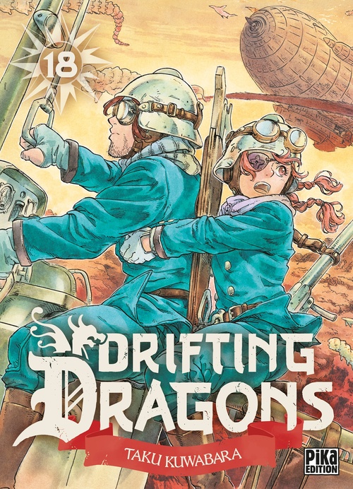 Couverture ebook de Drifting Dragons T18, de Taku Kuwabara