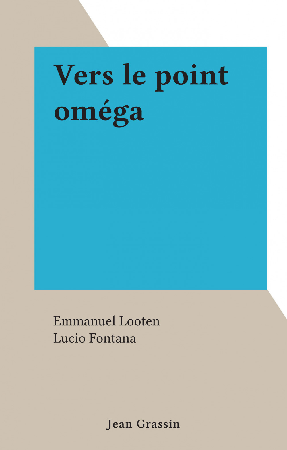 ebook cover of Vers le point oméga, by Emmanuel Looten