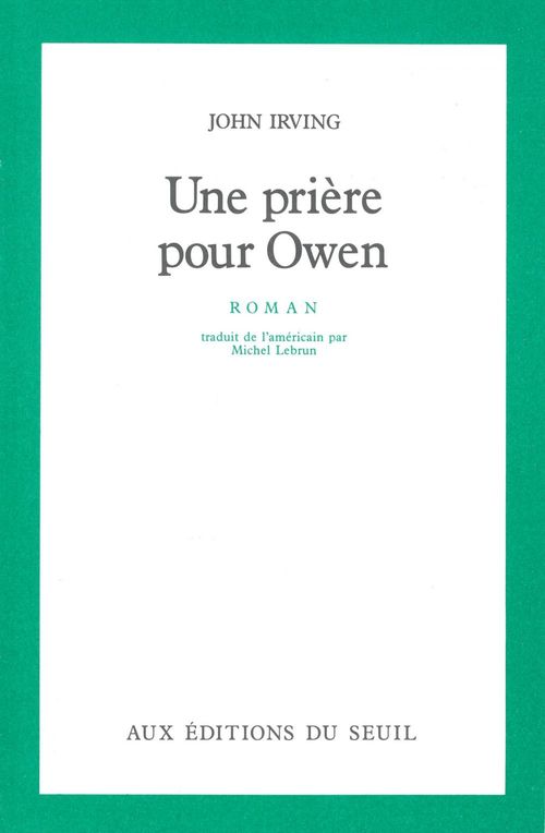 Couverture ebook de Une prière pour Owen, de John Irving